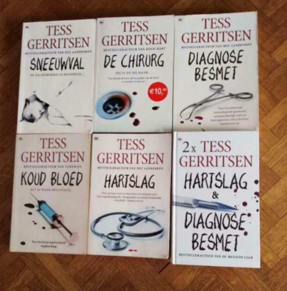 6 thrillers Tess Gerritsen, Boeken, Thrillers, Gelezen, Ophalen of Verzenden
