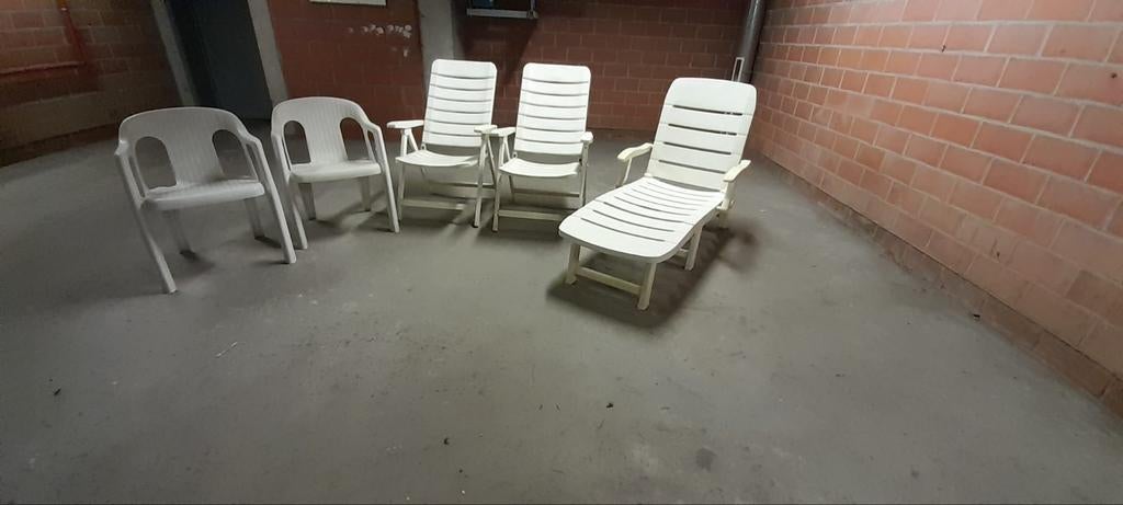 chaises de jardin 2 sièges relax 2 chaises inclinables 3 cha, Enlèvement