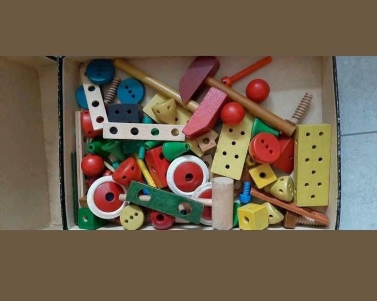 Vintage Houten speelgoed Tingo, Kinderen en Baby's, Speelgoed | Houten speelgoed, Ophalen of Verzenden, Gebruikt