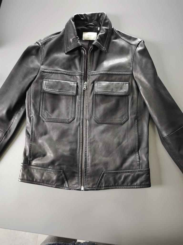 Veste cuir IKKS homme noire, Vêtements | Hommes, Neuf, Enlèvement, Taille 48/50 (M), IKKS