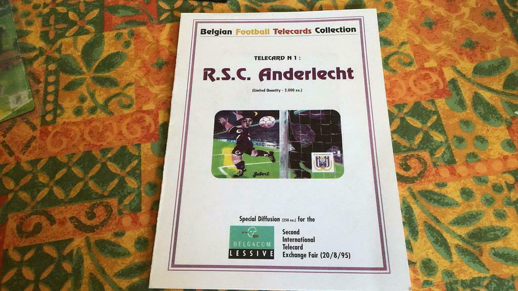 R.s.c Anderlecht telecard(k), Verzamelen, Ophalen of Verzenden