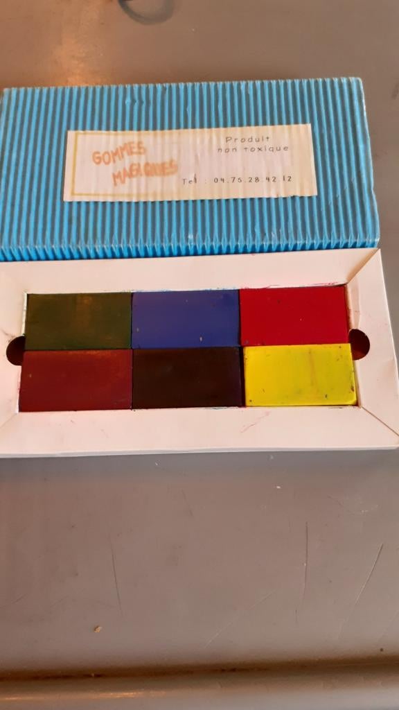 6 blocs de couleur différente comme pastel, Hobby & Loisirs créatifs, Dessin, Enlèvement ou Envoi, Utilisé