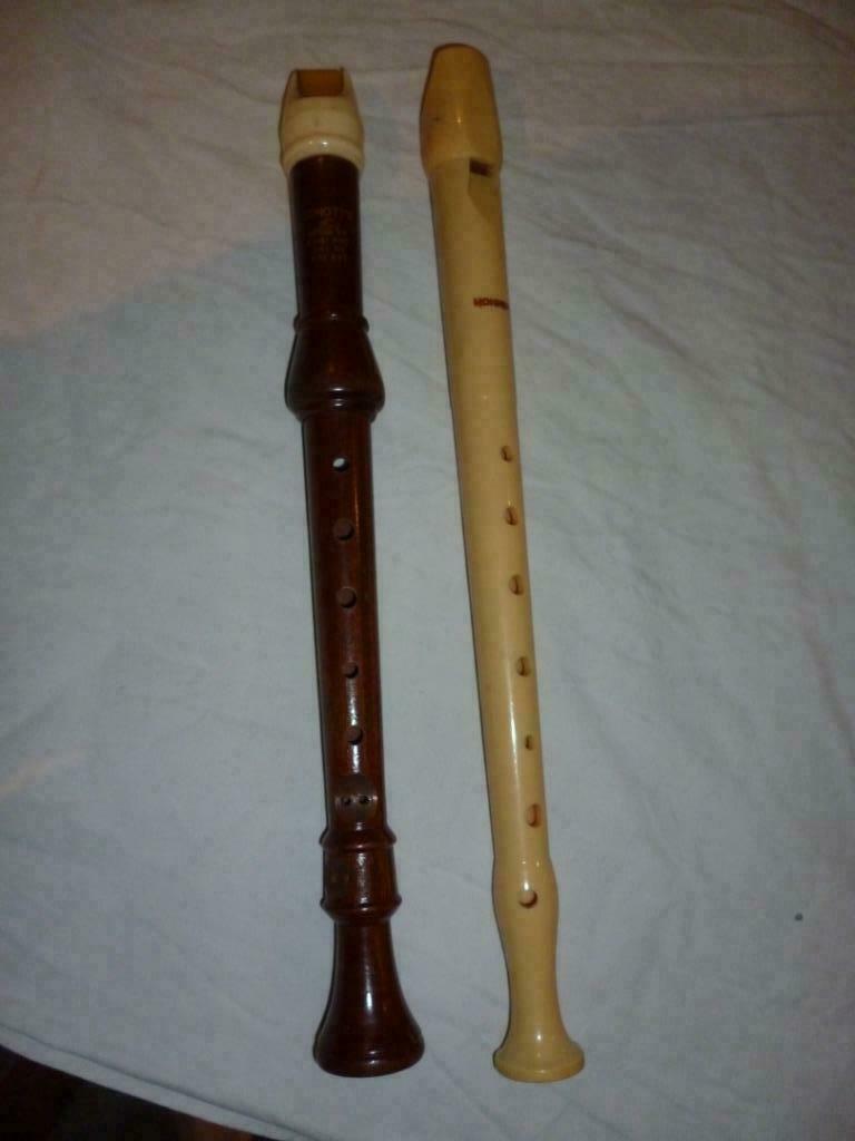 2 flûtes à bec Schotte et Hohner instrument flûte musique, Musique & Instruments, Enlèvement ou Envoi, Utilisé