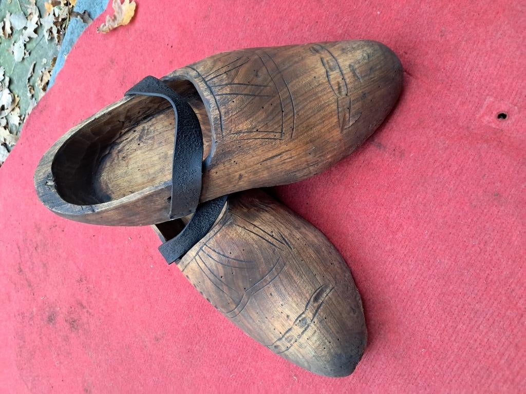 Vintage houten klompen, Tuin en Terras, Ophalen, Zo goed als nieuw