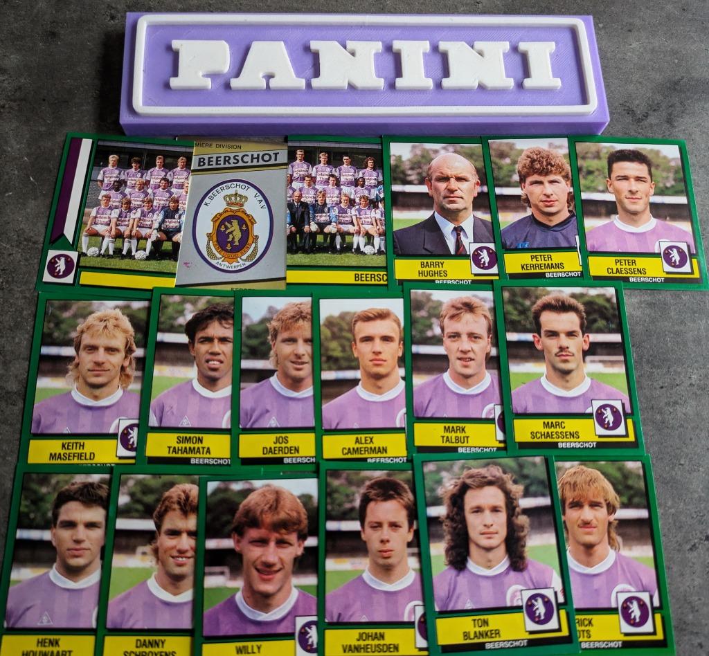 PANINI FOOTBALL 89   BEERSCHOT   18 STICKERS 1989, Verzenden, Nieuw