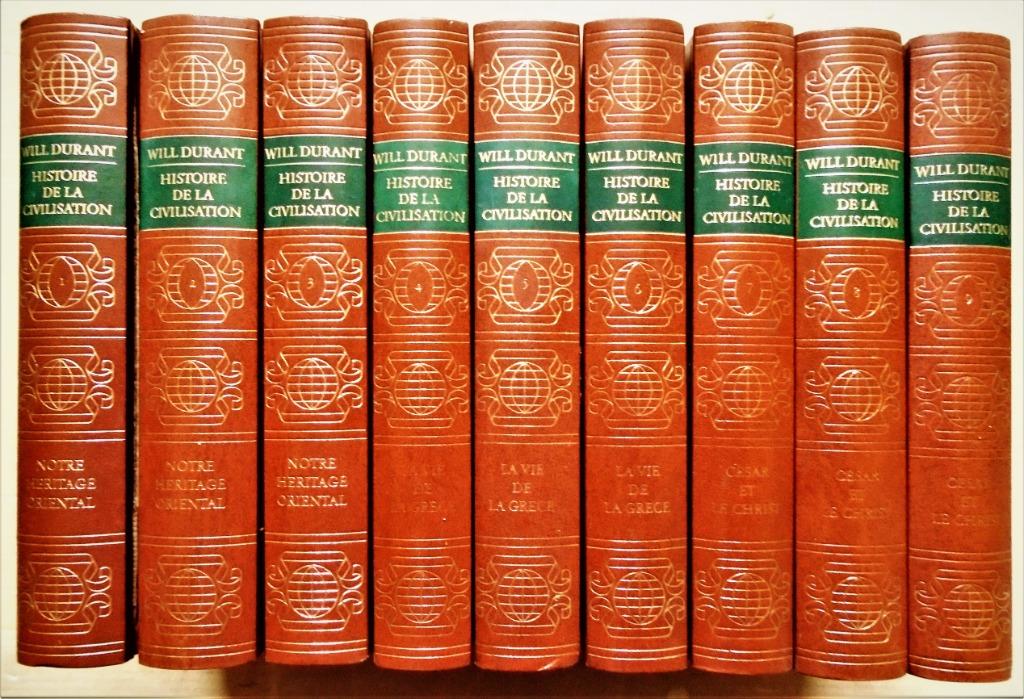 Histoire de la Civilisation - 9 vols - 1962/63 - Will Durant, Enlèvement ou Envoi, 14e siècle ou avant, Will Durant, Utilisé