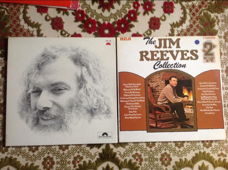 Vinyl LP Jim Reeves Collection of Georges Moustaki 1 euro, Cd's en Dvd's, Vinyl | Pop, Zo goed als nieuw, Ophalen of Verzenden
