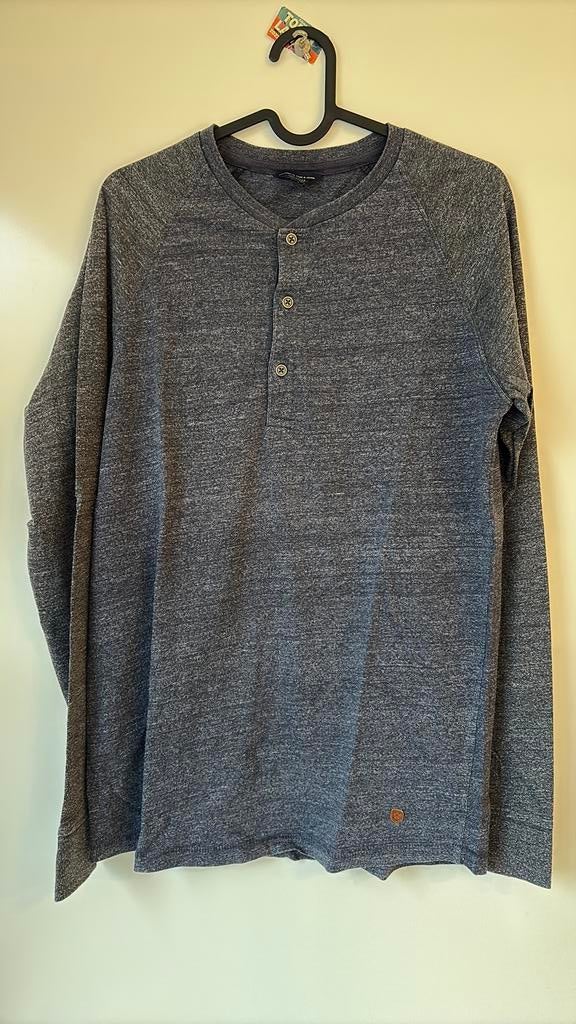 Donker grijze Longsleeve (xs), Vêtements | Hommes, Pulls & Vestes, Gris, Enlèvement ou Envoi, Jack&Jones, Porté
