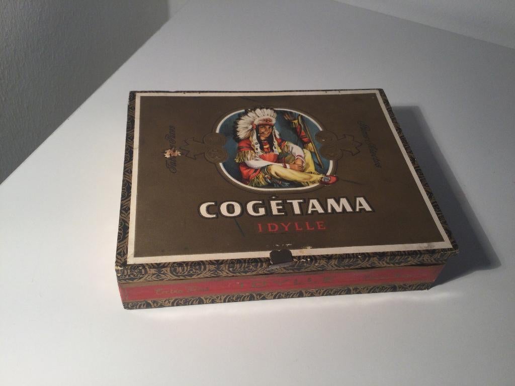 Old Cogétama Idylle extra fijne sigarendoos, Verzamelen, Rookartikelen, Aanstekers en Luciferdoosjes, Ophalen