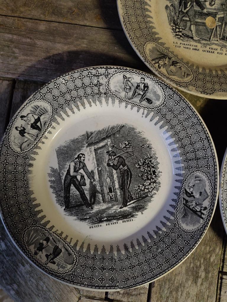Assiette ancienne Mouzin Lecat Wasmuel, Enlèvement ou Envoi