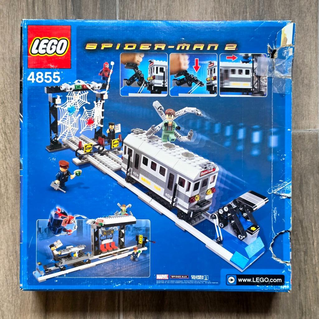 LEGO 4855 Spider-Man's Train Rescue, Kinderen en Baby's, Speelgoed | Duplo en Lego, Ophalen of Verzenden, Zo goed als nieuw, Complete set