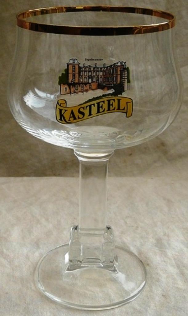 Bierglas, Kasteelbier - Ingelmunster, Inhoud 0,33L, 1 stuks., Verzamelen, Ophalen of Verzenden, Gebruikt, Glas of Glazen, Overige merken