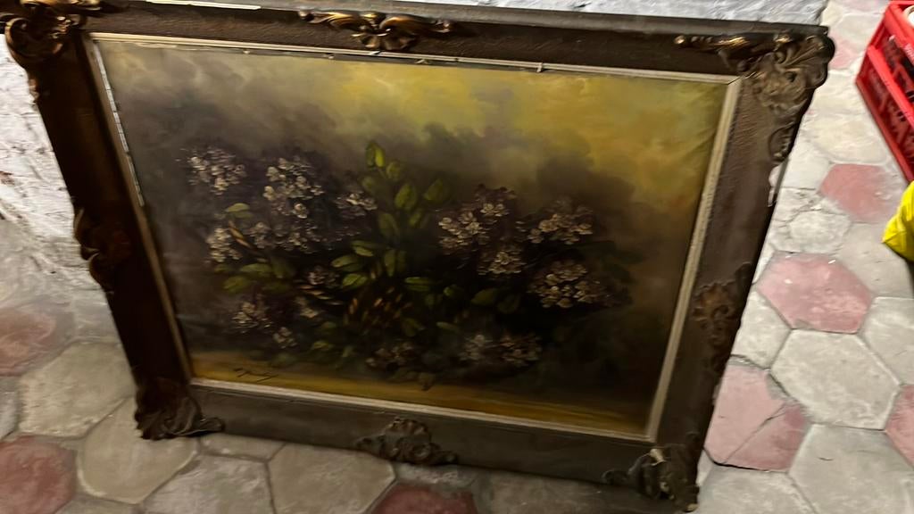 Bloemenschilderij, Ophalen