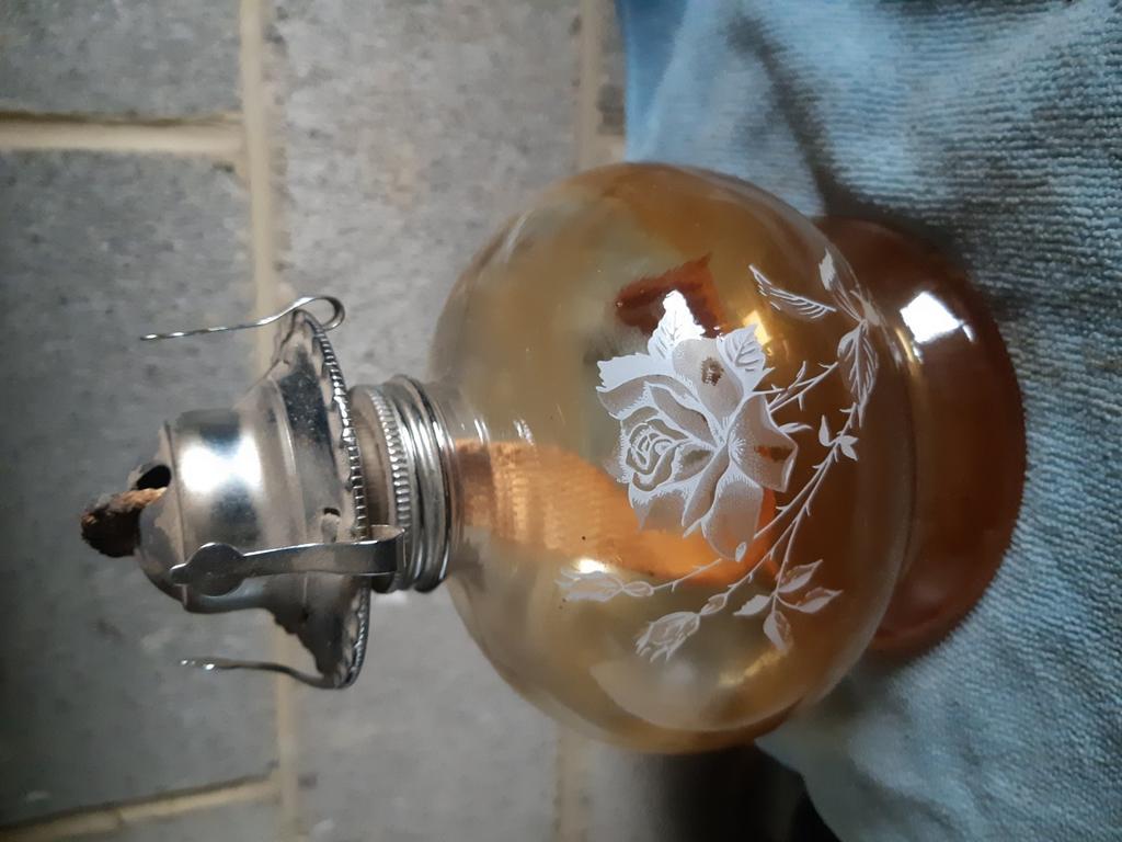 Lampe pétrole avec nouvelle mèche, Comme neuf