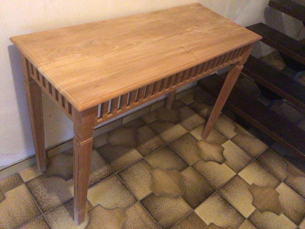 Sidetable., Ophalen, Zo goed als nieuw, Teakhout