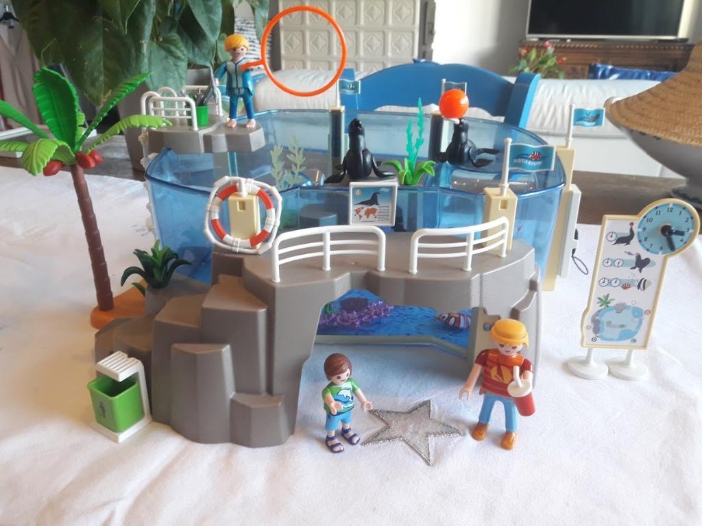 Playmobil Zee Aquarium + extra zeedieren en zeemeermin, Ophalen of Verzenden, Zo goed als nieuw
