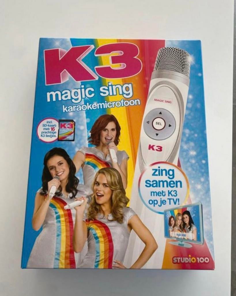 K3 karaoke microfoon, Audio, Tv en Foto, Karaoke-apparatuur, Ophalen, Zo goed als nieuw