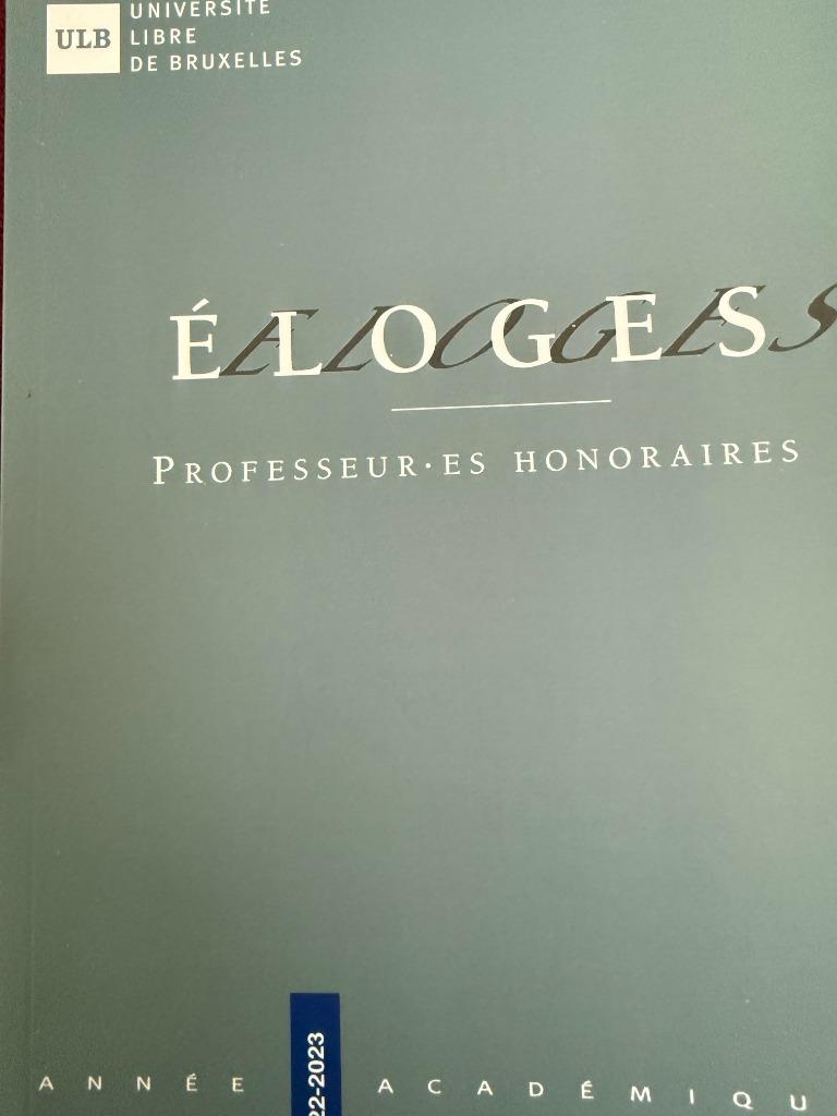 Université Libre Bruxelles - ELOGES - PROFESSEUR.E.S HONORA, Enlèvement, Neuf, ULB