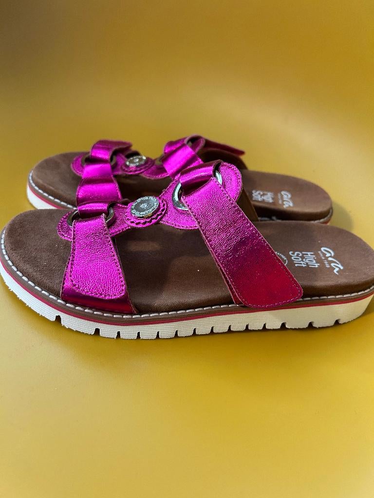 Sandales Ara, Pink/Metallic, pointure 36, Ophalen, Sandalen of Muiltjes, ARA femme, Roze
