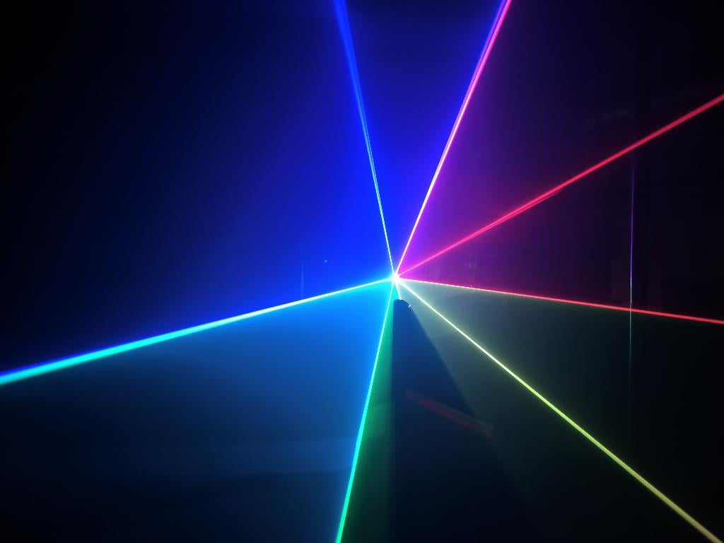 Nouveau laser RGB 5W de première classe 25Kpps, Musique & Instruments, Lumières & Lasers, Neuf, Lumières, Commande sonore, Couleur