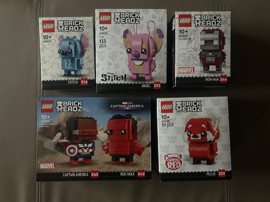 5 Lego Brick Headz - nieuw, Ophalen of Verzenden, Nieuw, Complete set, Lego