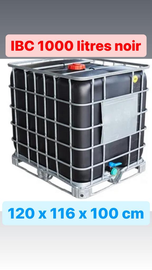 Cuve citerne cubi IBC 1000l compléte (avec cage et palette), Jardin & Terrasse, 150 litres ou plus, Enlèvement ou Envoi, Synthétique