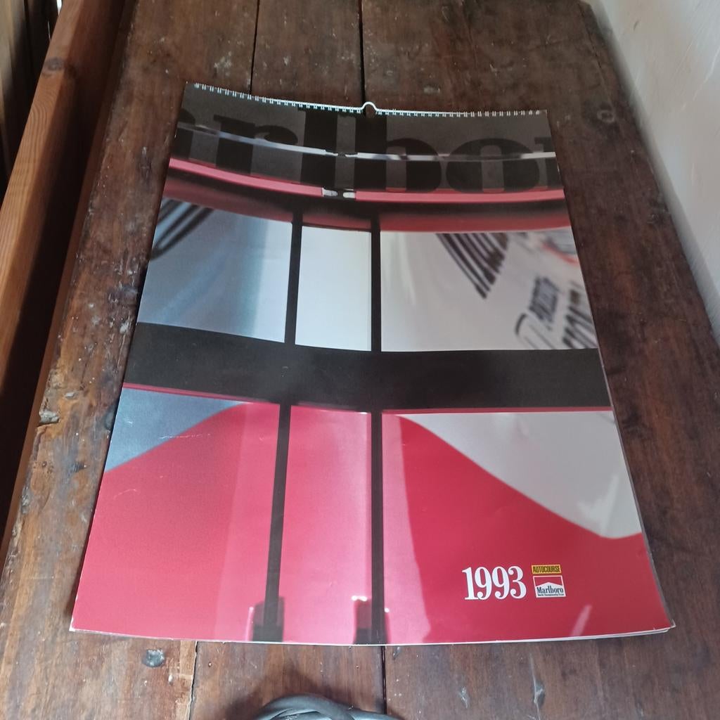 Calendrier F1 Marlboro 1993, Enlèvement ou Envoi, Comme neuf