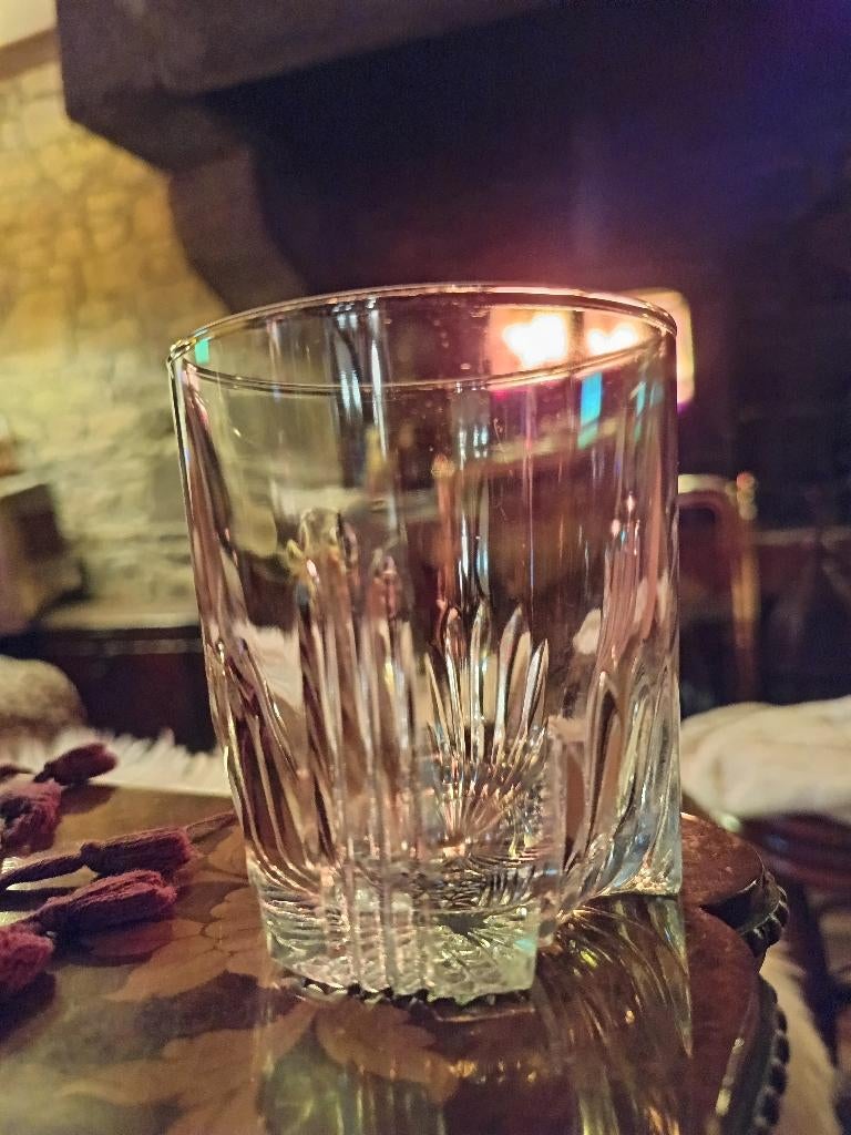 3 vintage whiskey glazen, Collections, Envoi, Utilisé, Autres types