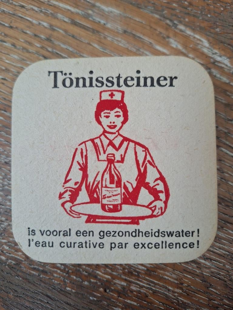 5x oude bierviltjes Tonisteiner limonade en water, Verzamelen, Ophalen of Verzenden, Zo goed als nieuw