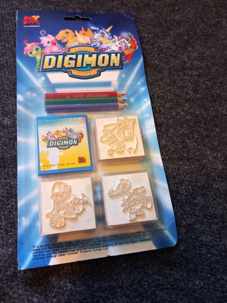 Nieuwe 7-delige DIGIMON stempelset, Ophalen of Verzenden, Nieuw