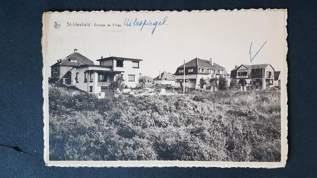 Postkaart Sint St-Idesbald Groupe de Villas Uilespiegel, Enlèvement ou Envoi, 1940 à 1960, Affranchie, Flandre Occidentale
