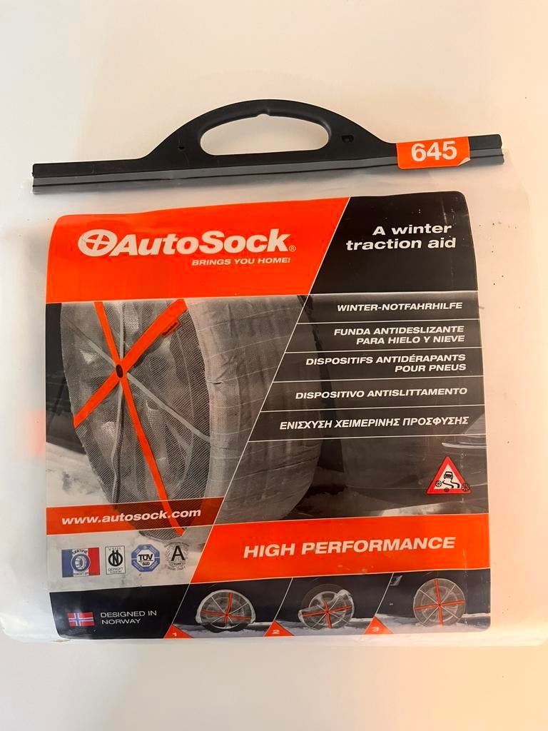 Autosock 645 - nooit gebruikt, Ophalen, Zo goed als nieuw