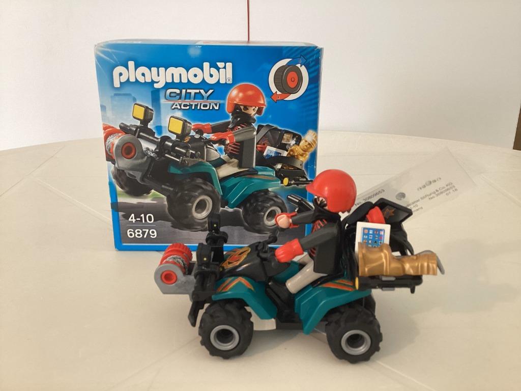 Playmobil City action bandiet met quad 6879, Ophalen, Gebruikt, Complete set