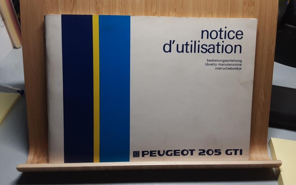 PEUGEOT 205 gti handleiding, Enlèvement ou Envoi