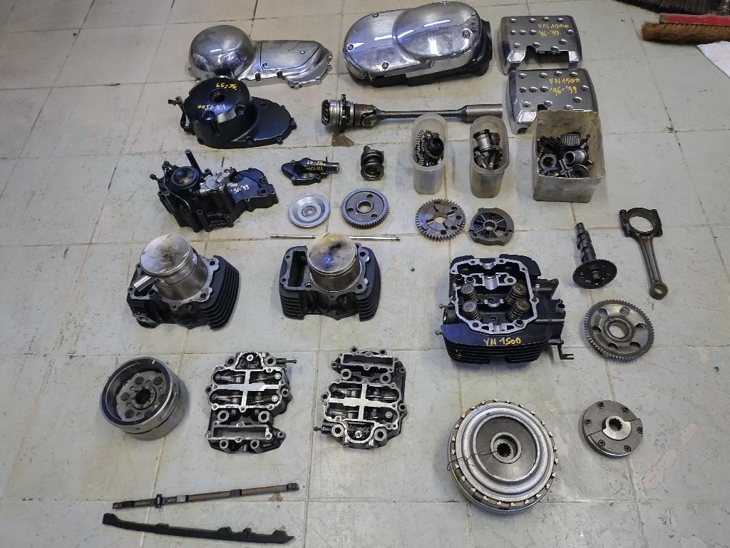 kawasaki vulcan 1500 van '96-'99 motorblok onderdelen, Motoren, Ophalen of Verzenden, Gebruikt