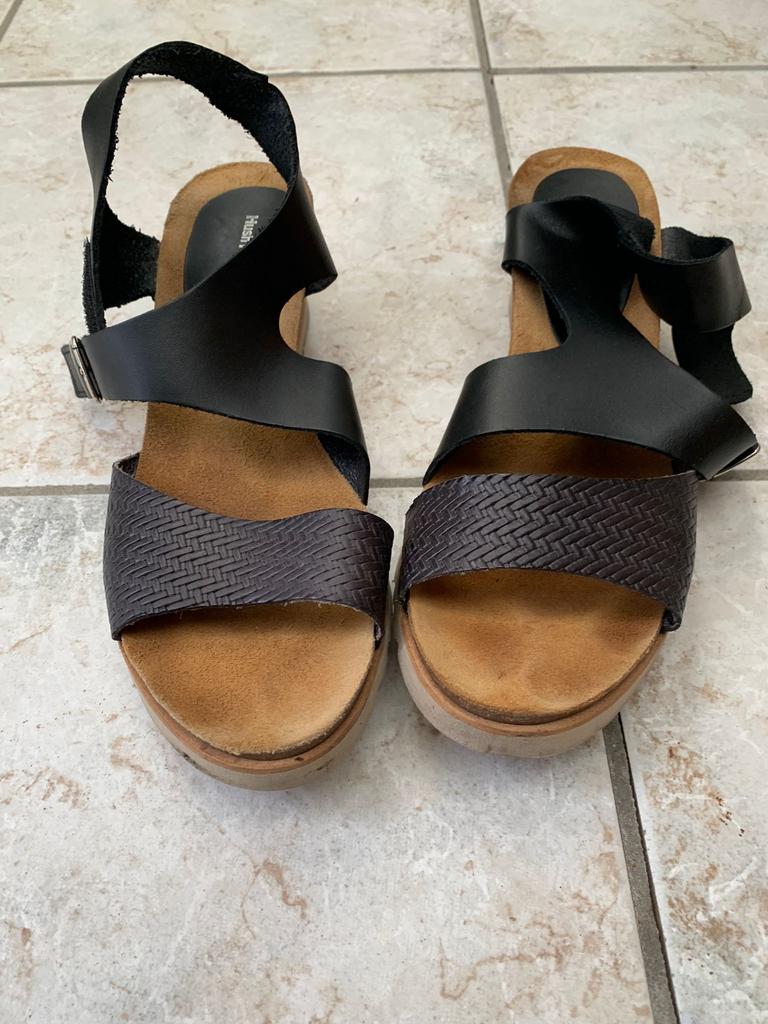 Dames sandalen 41, Kleding | Dames, Ophalen, Zwart, Sandalen of Muiltjes, Gedragen