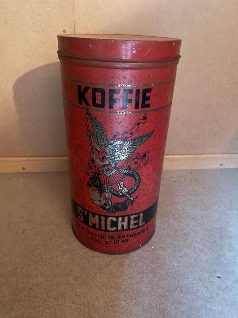 Antiek koffieblik, Ophalen of Verzenden