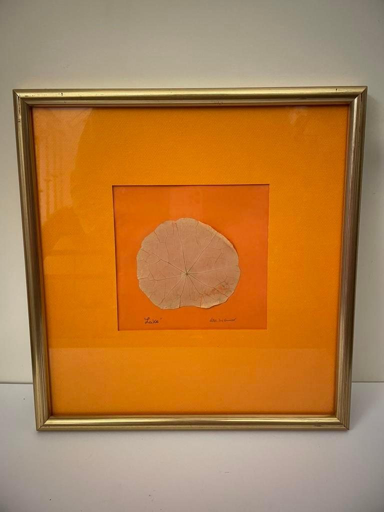 Alain du Chatenet - Kunstwerk - Lake - Oranje., Enlèvement ou Envoi