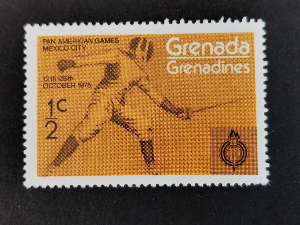 Grenadines (GRE) 1975 - sport - schermen **, Ophalen of Verzenden, Postfris, Noord-Amerika