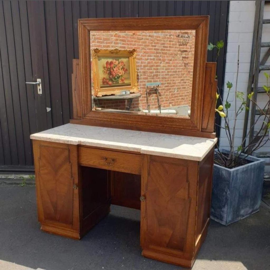 Bureau / kaptafel met spiegel, Ophalen
