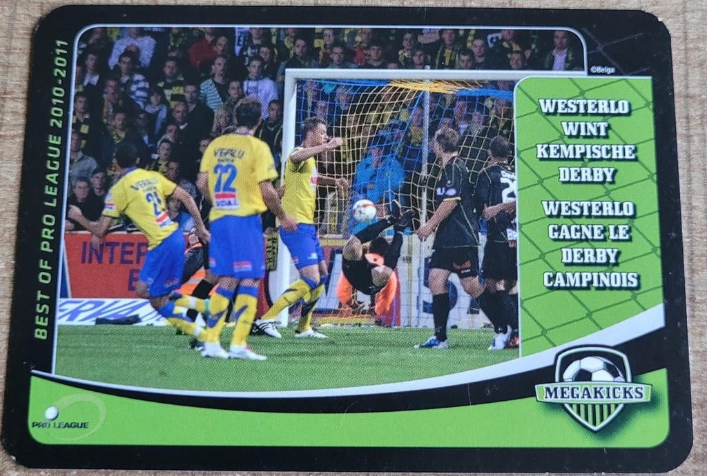 KVC Westerlo seizoen 2010-2011: Megakicks kaart, Verzamelen, Ophalen of Verzenden, Zo goed als nieuw, Poster, Plaatje of Sticker