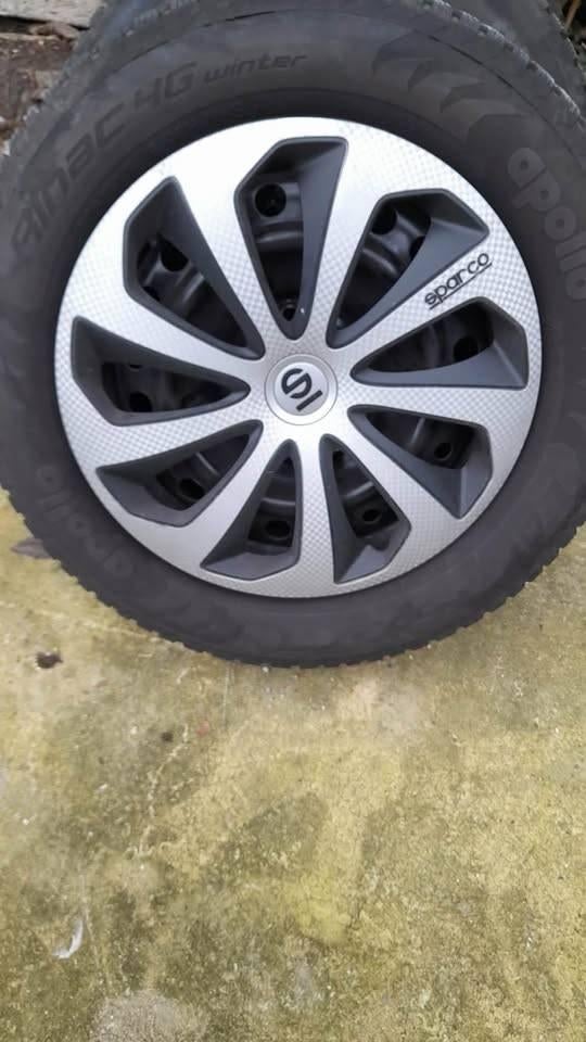 winterbanden op stalen velg,  townstar,kangoo of berlingo, Auto-onderdelen, Banden en Velgen, Ophalen, Gebruikt, 16 inch, Banden en Velgen