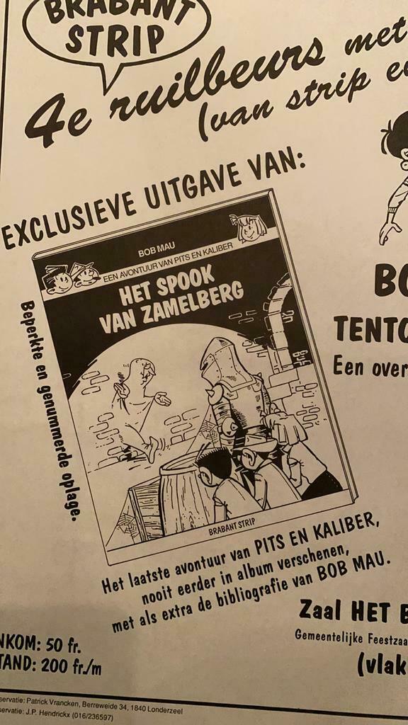 Brabant strip bob mau kari lente affiche stripbeurs 1994, Ophalen of Verzenden, Nieuw