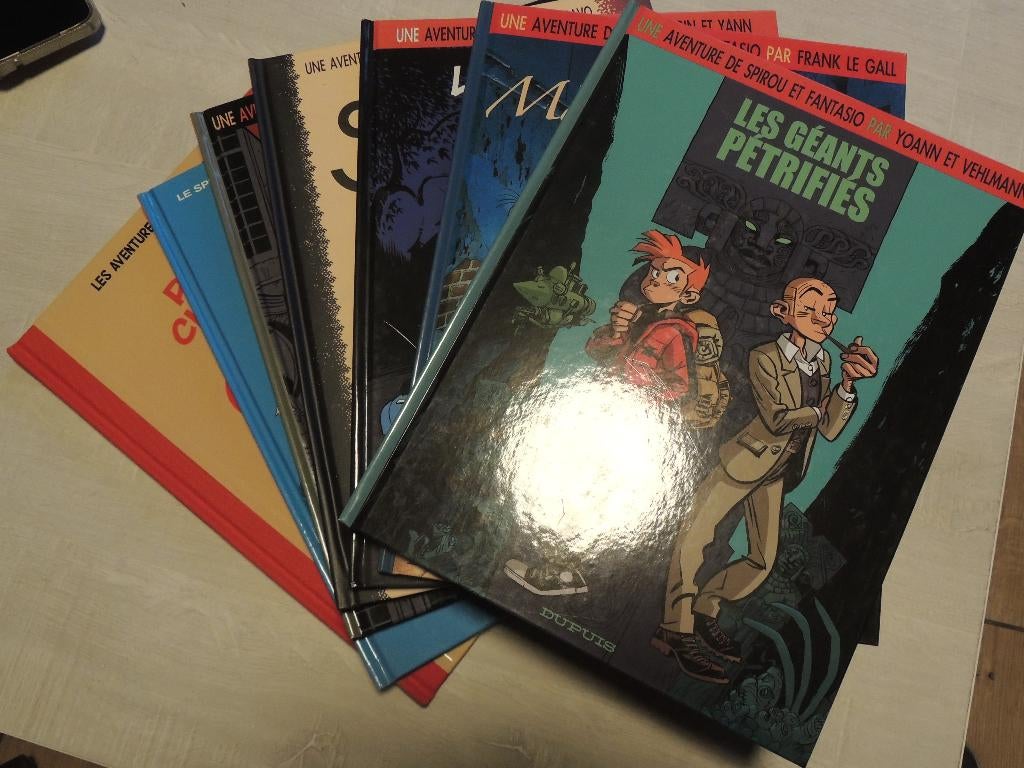 6 ALBUMS SPIROU ET FANTASIO PAR EO TBE DESCRIPTRIF, Série complète ou Série, Enlèvement ou Envoi, Comme neuf, Franquin