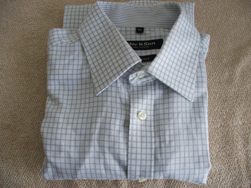 Herenhemd ruitpatroon Tailor & Son, Tour de cou 39/40 (M), Enlèvement ou Envoi, Tailor & Son, Comme neuf
