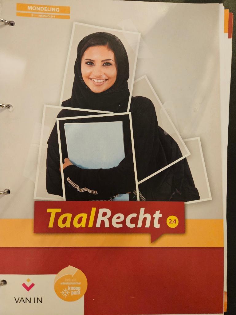 Boek TaalRecht. B1 mondeling, Ophalen, Gelezen