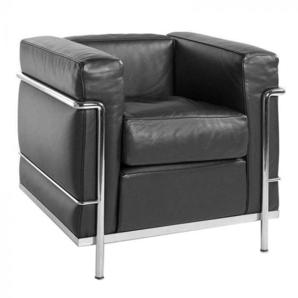 Originele Cassina LC2 Le Corbusier, Huis en Inrichting, Ophalen, Nieuw, Eenpersoons, Leer