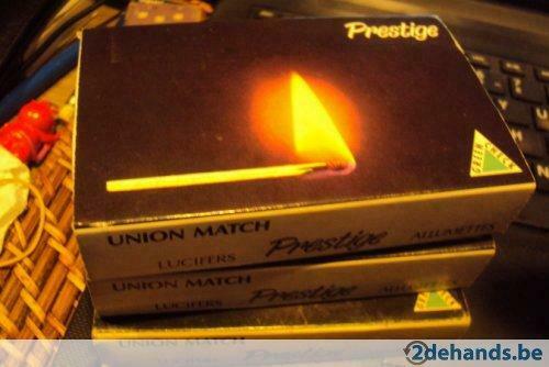 union match prestige, Gebruikt, Luciferdoosjes of -merken