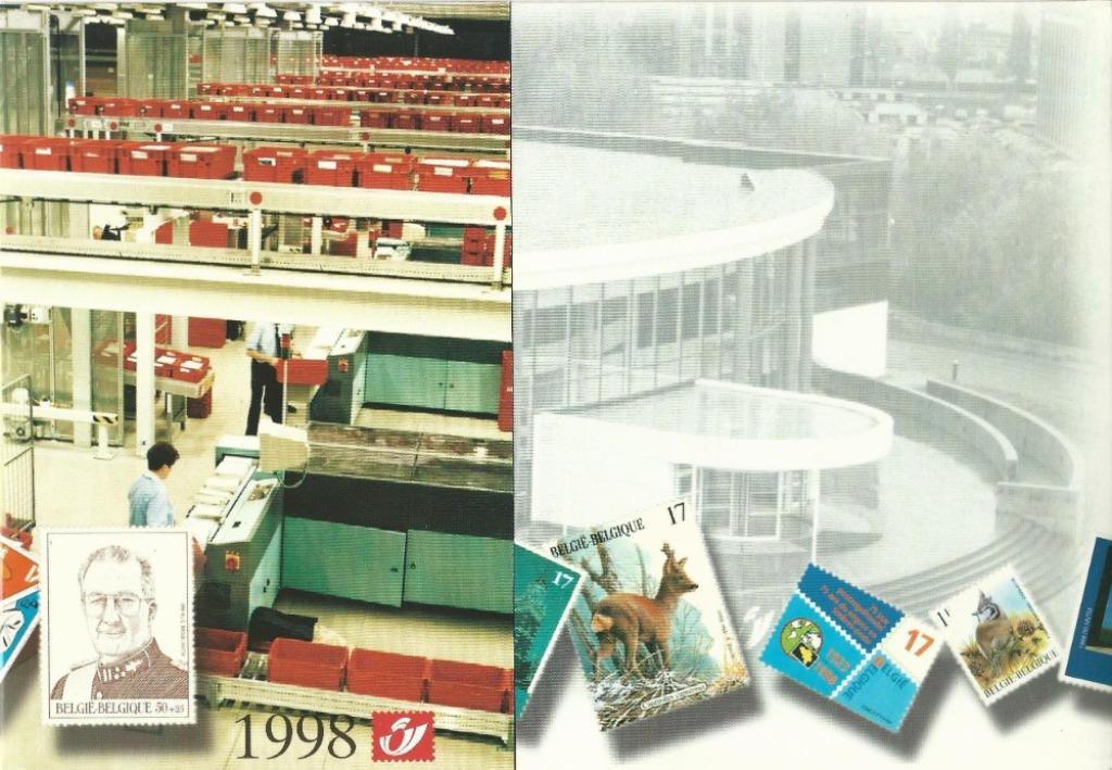 BELGIUM * JAARMAP 1998 uitgegeven door Bpost + zw/w velletje, Sans timbre, Neuf, Enlèvement ou Envoi, Gomme originale