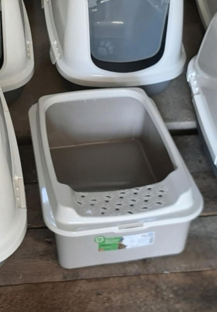 2 stuks Kattenbak kattenbakken xxl model, Enlèvement ou Envoi, Comme neuf, Ouvert